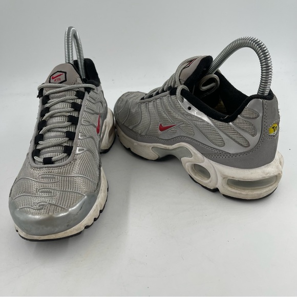 Nike Kids Air Max Plus QS Silver Bullet GS Silver Running Shoes - Size 4 Y - Picture 11 of 11